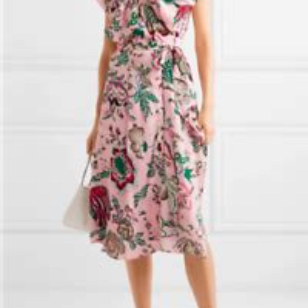Tory Burch Adelia Floral Wrap Dress XS - Picture 9 of 16